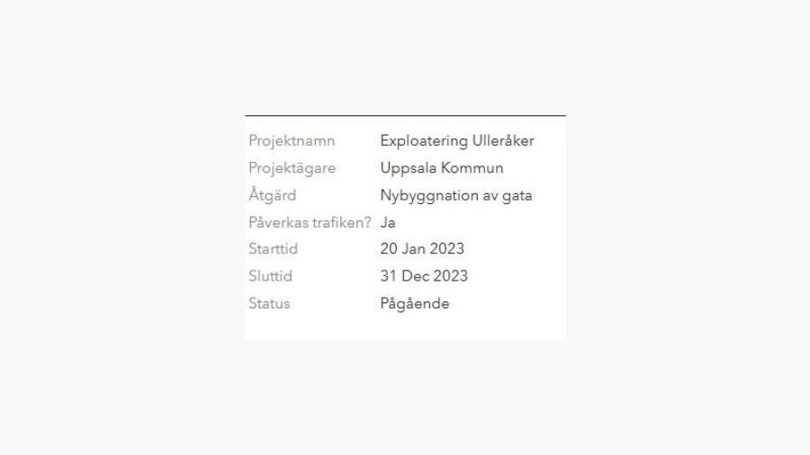 Information på kommunens hemsida